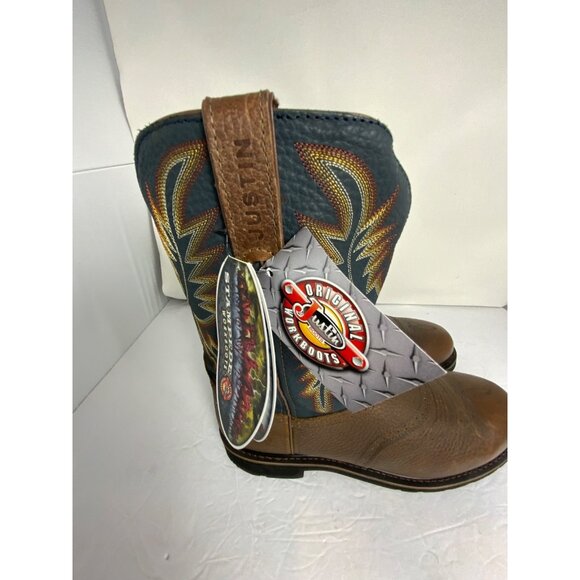 Justin stampede boots WK4665 SZ 13D NEW